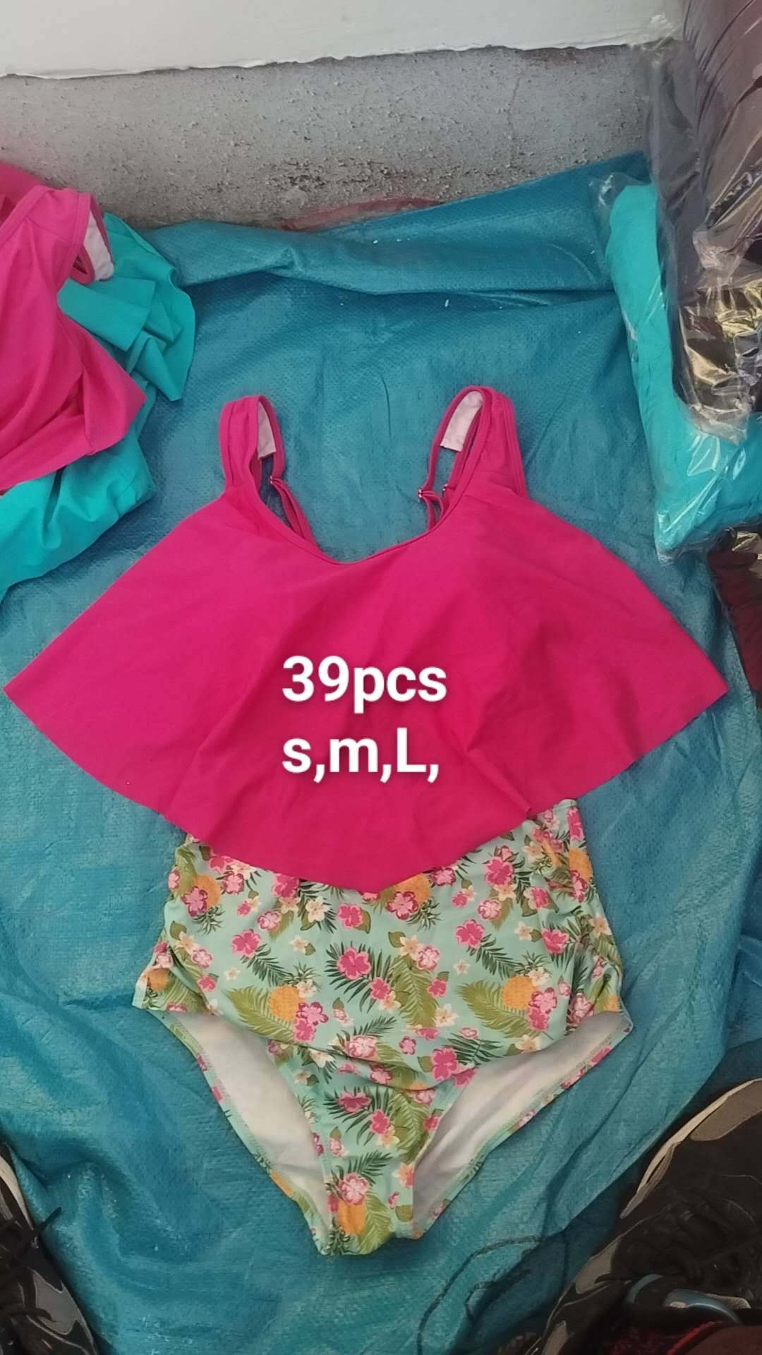 High-waisted swimwear stocklot TOP2511