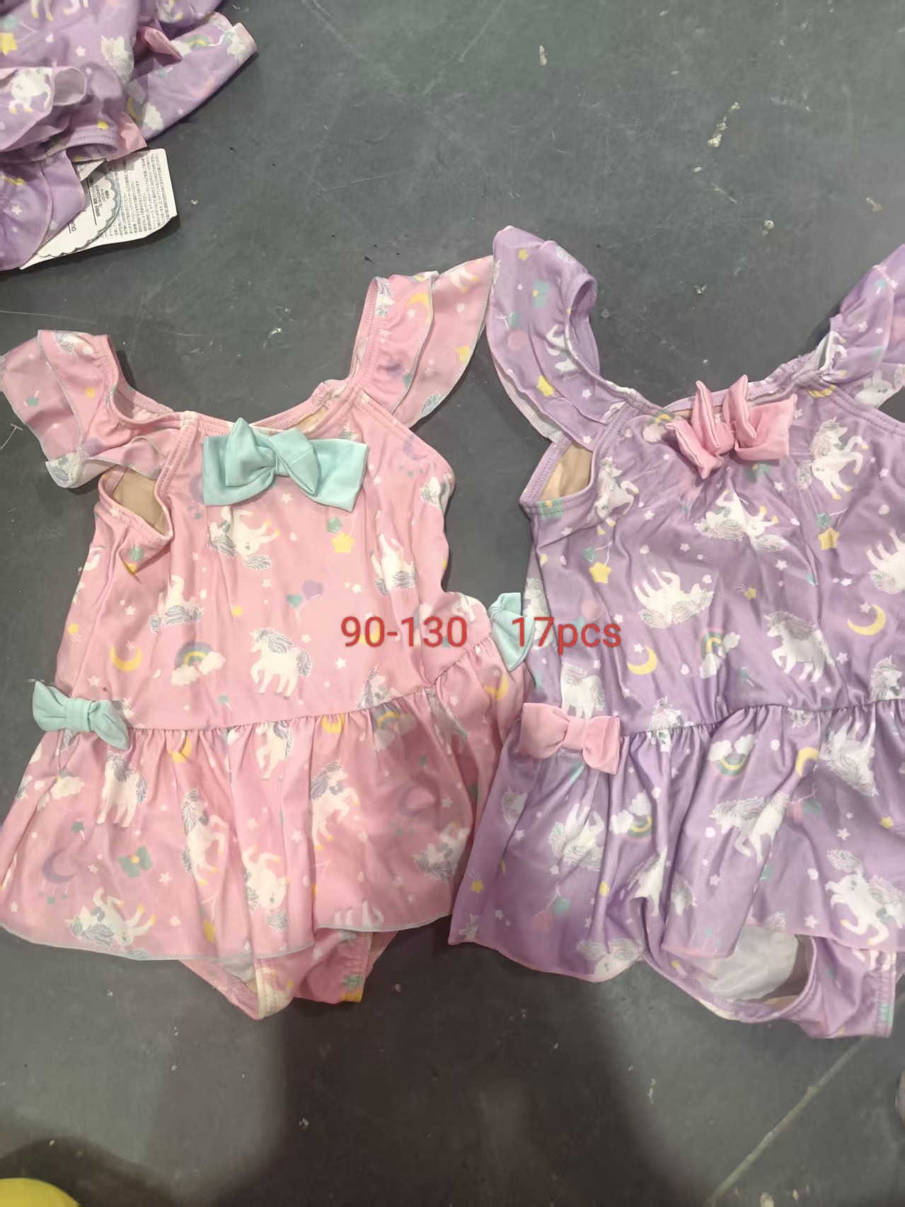 Kids’ one-piece swimsuits stocklot TOP2847