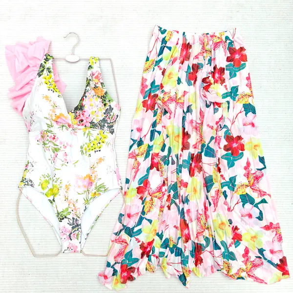 Swimwear cover-up sets stocklot TOP2762