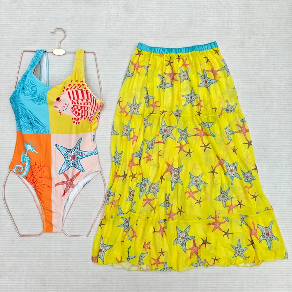 Swimwear cover-up sets stocklot TOP2783
