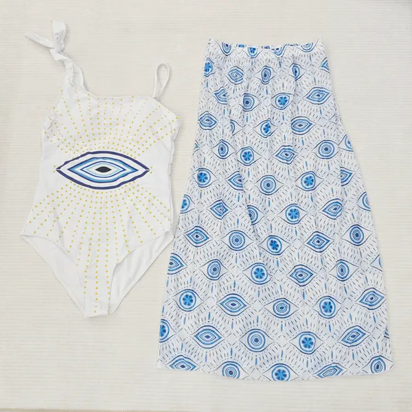 Swimwear cover-up sets stocklot TOP2891